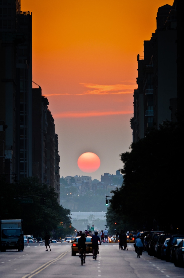 Manhattanhenge, New York. Photo by Michael Huitt