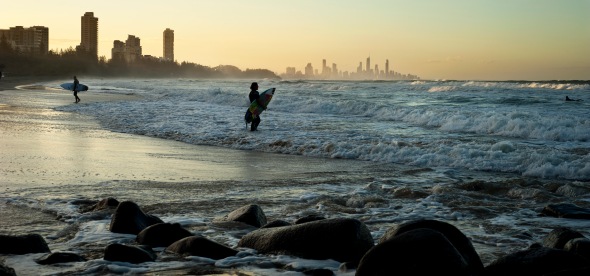 Sunset at Burleigh, Australia. Capture by Andrew Place