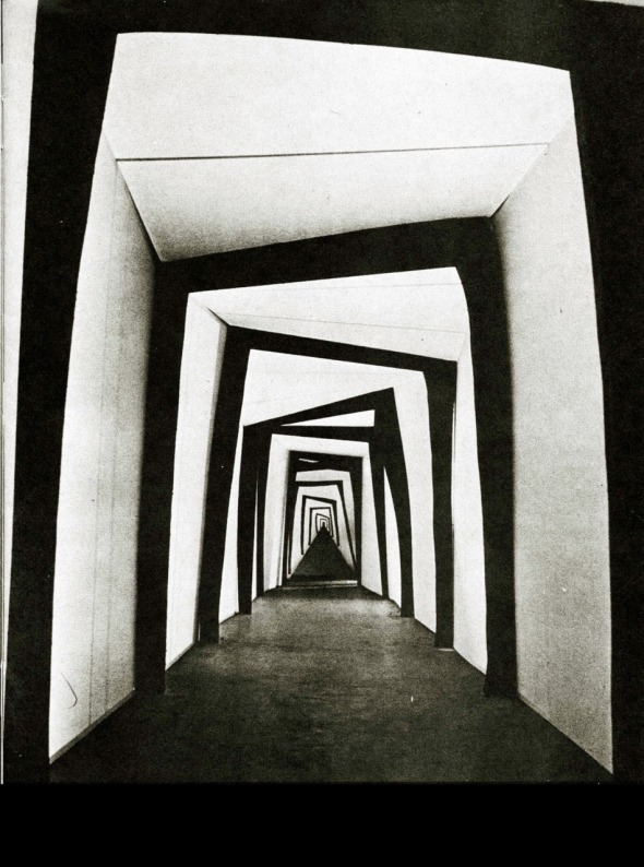 Still from the set of The Cabinet of Dr. Caligari, 1920